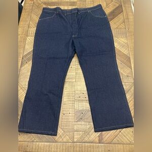 Men's Dark Blue Straight Jeans